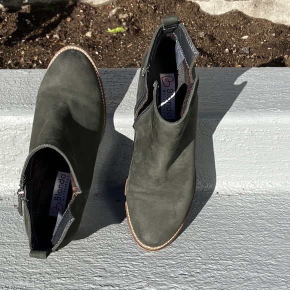 EUC Dark Green Blondo Ankle Boots - Picture 10 of 12